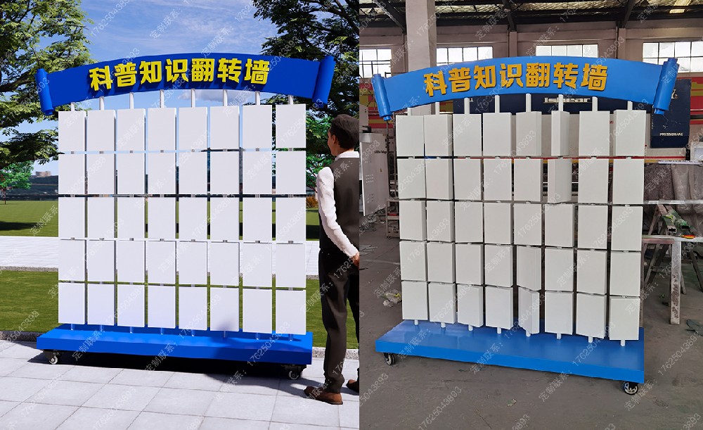 移動科普知識翻轉墻