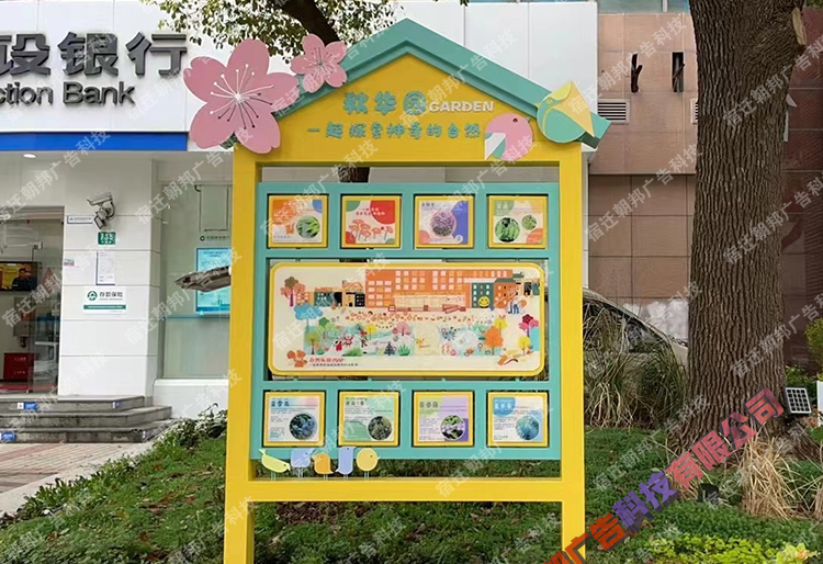 自然科普角翻轉牌