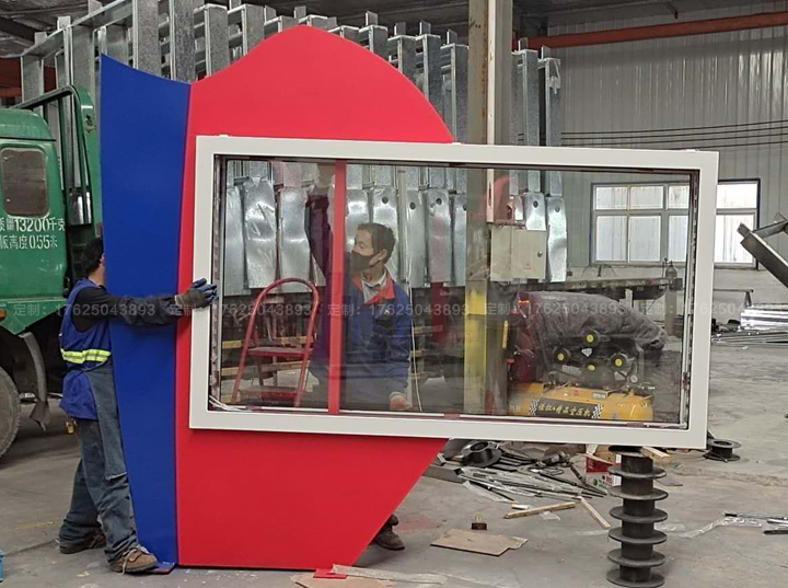 新疆阿克蘇地區部隊廣告位燈箱